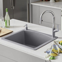 BLANCO Blanco 440209 Diamond 25 x 22 in. 1 Hole Composite Single Bowl Dual Mount Kitchen Sink