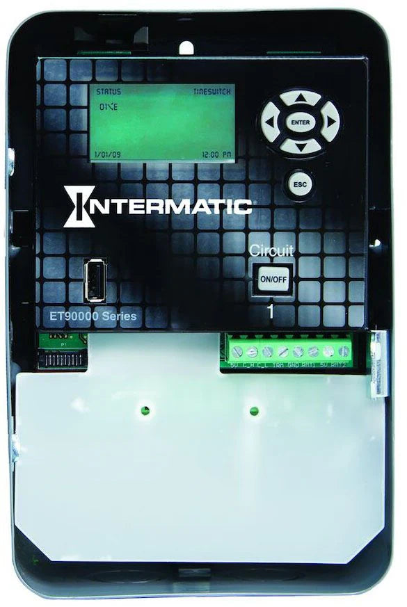 INTERMATIC Intermatic ET90115C NEMA 1 Steel Case 365 Day 120 to 277 VAC 60 Hz 30 Amp 1-Circuit SPDT Astronomic Time Switch