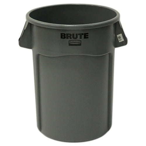RUBBERMAID Rubbermaid FG264360GRAY Brute 44 Gal Vented Trash Can
