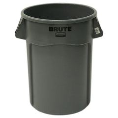 RUBBERMAID Rubbermaid FG264360GRAY Brute 44 Gal Vented Trash Can
