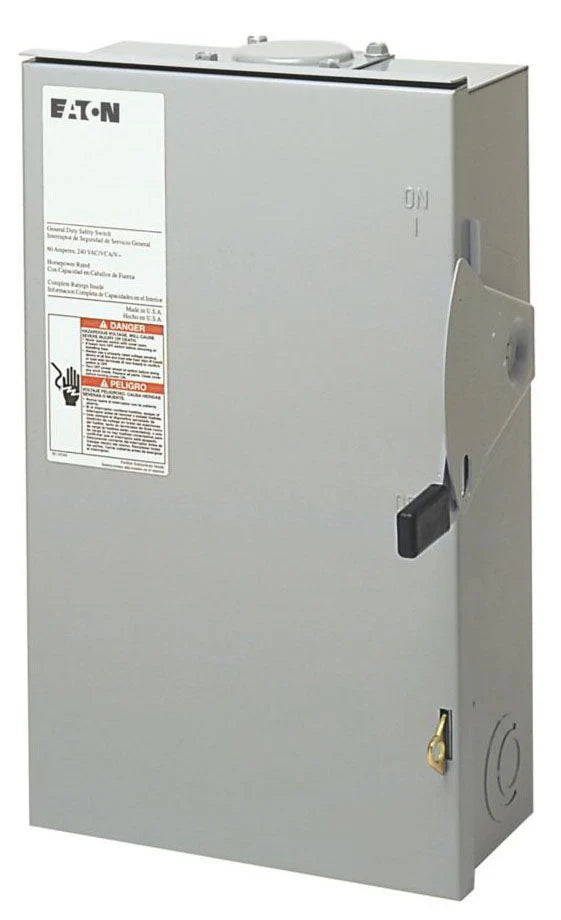 EATON Eaton DG322NRB Switch Saf 240VAC 60A TPST 3 1/3 4 PNL