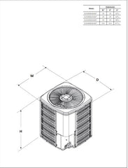 GOODMAN Goodman GLZS4MA3610 Split Heat Pump 14.3 SEER2 Single Stage
