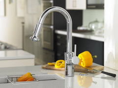 HANSGROHE Hansgrohe 04286000 Talis S2 Single Handle Pull Down Bar Faucet in Polished Chrome