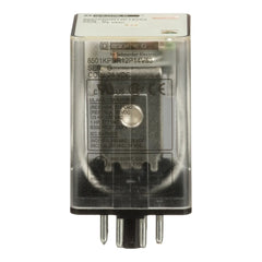 SCHNEIDER ELECTRIC Square D 8501KPDR12P14V53 24 VDC 10 Amp DPDT Plug-In Relay with LED