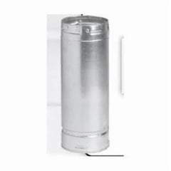 METAL-FAB Metal-Fab 5M24 Twist-Lock Type B Double Wall Gas Vent Pipe 5 Inch x 24 Inch