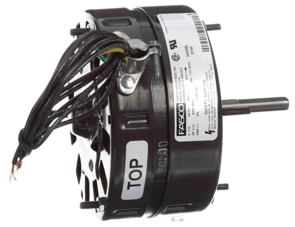 GENTEQ MOTORS Fasco D140 Motor 1.15 HP 115V 1050 RPM Unit Heater Motor