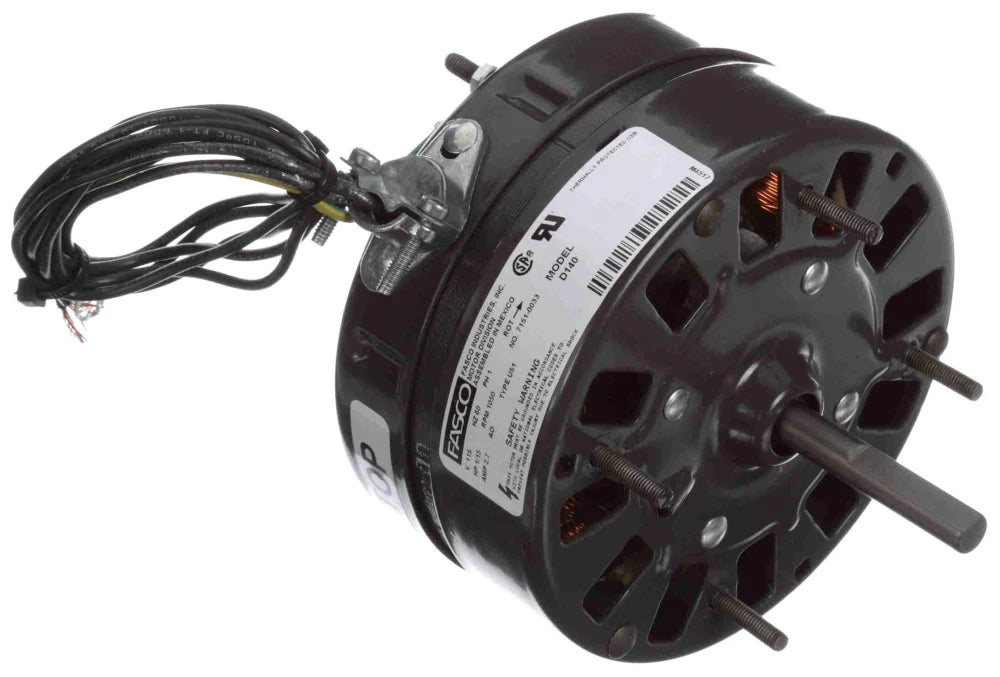GENTEQ MOTORS Fasco D140 Motor 1.15 HP 115V 1050 RPM Unit Heater Motor