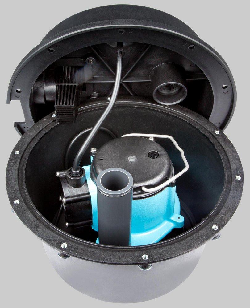 LITTLE GIANT Little Giant 506065 Drainosaur 1/3 HP 115V Cast Iron Submersible Sump Pump with 3.5 gal Tank