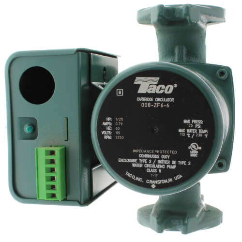 TACO Taco 008-ZF6-6 Cast Iron Priority Zoning Circulator 1/25 HP 115V