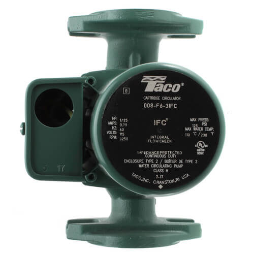 TACO Taco 008-F6-3IFC Circulator Pump 1/25 HP 115V