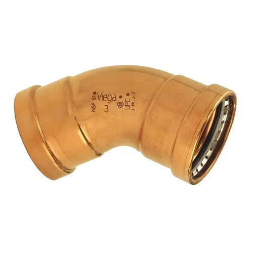 VIEGA Viega 20658 ProPress Zero Lead Copper XL-C 45-Degree Elbow with 3-Inch P x P