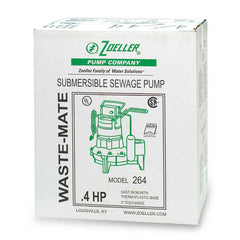 ZOELLER Zoeller 264-0001 Waste-Mate Sewage Pump 0.4 Horsepower Packs
