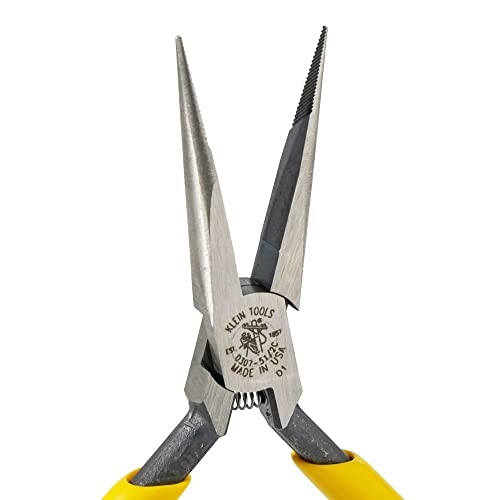 KLEIN TOOLS Klein Tools D307-51/2C Slim Long-Nose Pliers 5-Inch 1/32-Inch Point Diameter