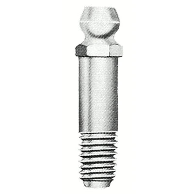 ALEMITE Alemite 1698-B Hydraulic Fitting Straight 1-1/8 in L Male/Male 1/4 in (SAE)