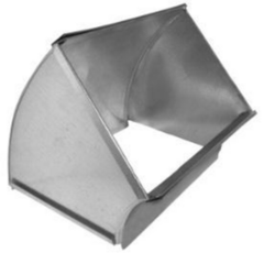 DAIKIN Southwark Metal Manufacturing 161410-SW 14 X 10 Horizontal 90 Degree Shortway Square