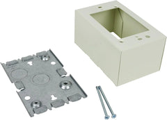 WIREMOLD Legrand - Wiremold V5744S Metal Raceway, Extending Power On-Wall Deep Switch and Receptacle Box, White