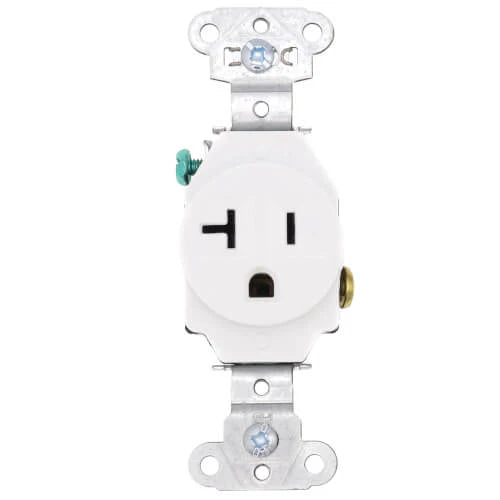 LEGRAND Pass & Seymour TR5351W Receptacle BL STR 125VAC 20A 2 3 WHT