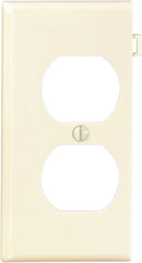 LEVITON Leviton PSE8-I Duplex Receptacle Sectional Wall Plate, 1 Gang, Ivory