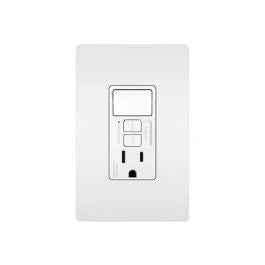 LEGRAND Pass & Seymour 1597SWTTRWCCD4 1-Pole Combination Rocker Switch & GFCI Single Receptacle Device