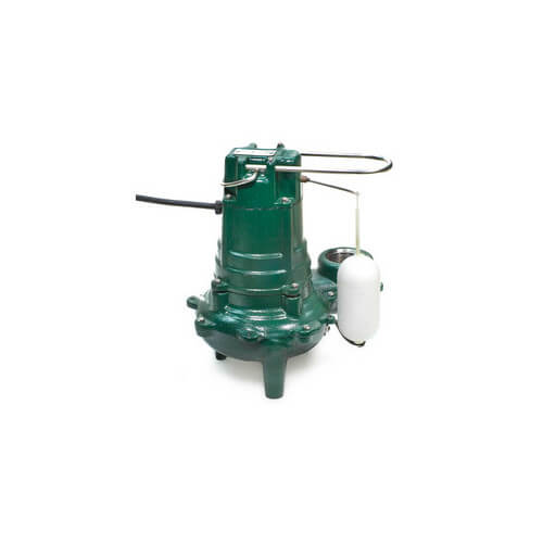 ZOELLER Zoeller 267-0032 Waste-Mate 2 in. 115V 9.4A 1/2 hp 128 gpm NPT Cast Iron Sewage Pump