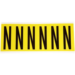 BRADY Brady 3450-N Letter N 3 in (Card of 6 Labels)
