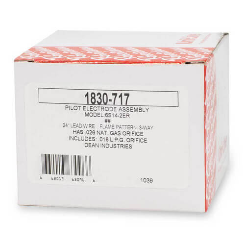 ROBERTSHAW Robertshaw 1830-717 Pilot Electrode Assembly 24 Inch 3-Way Flame