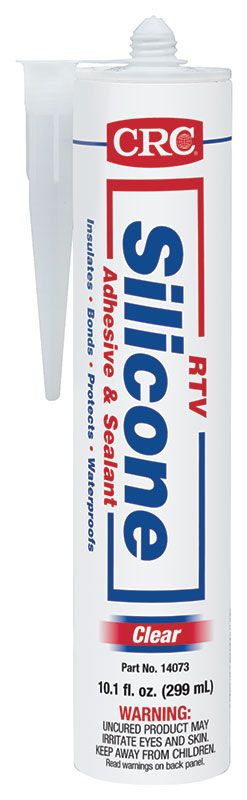 CRC INDUSTRIES CRC Industries 14073 RTV Silicone Sealant - Clear, 10.1 Fl oz