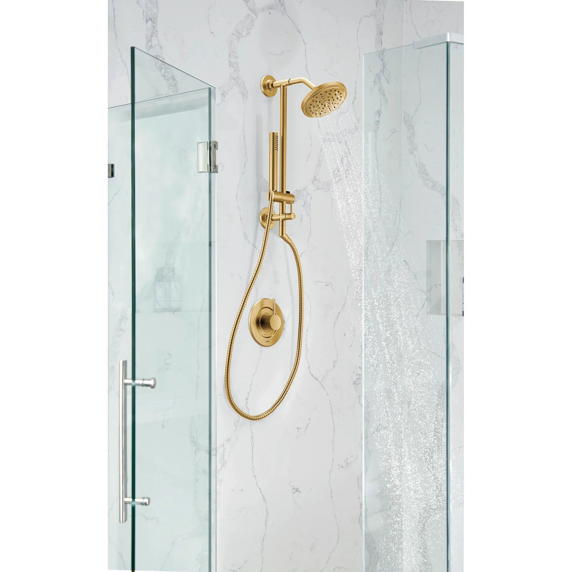 MOEN Moen S176BG Fina Single Function Showerhead in Brushed Gold