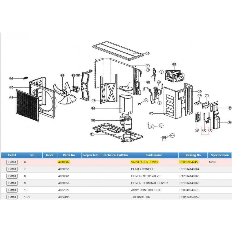 DAIKIN 4018682 THERMOSTATIC VALVES