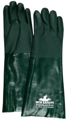 MCR SAFETY MCR Safety 6418 Premium Grade General Purpose Gloves, Coated, Standard Finger/Wing Thumb Style, L, PVC Palm, Nitrile Reinforced, EN 388 4121