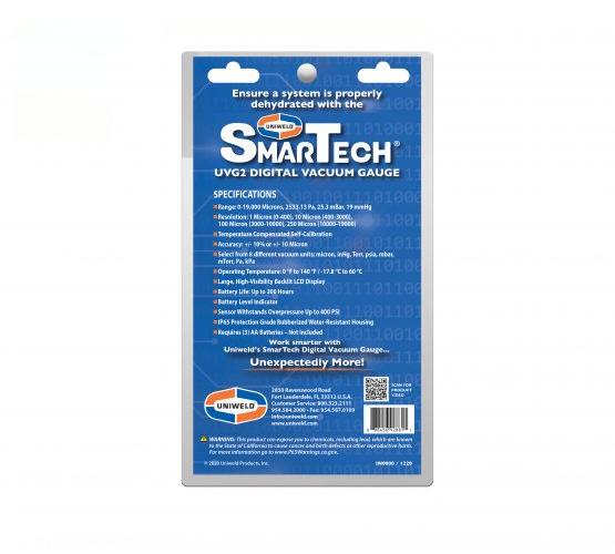 UNIWELD UNIWELD UVG2 Vaccum Gauge 0 to 19000 Micron Measuring +/- 10% or +/- 10 Micron Accuracy