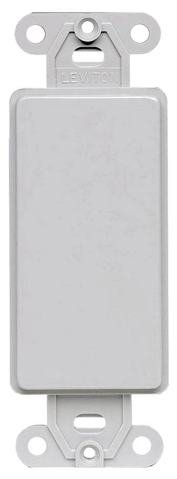 LEVITON Leviton 80414-GY QuickPort Decora Multimedia Blank Insert Gray