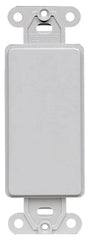 LEVITON Leviton 80414-GY QuickPort Decora Multimedia Blank Insert Gray