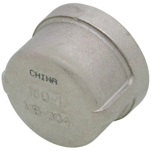 MERIT BRASS Merit Brass K416-16 Banded Pipe Cap, 1 in, FNPT, 150 lb, 304/304L Stainless Steel