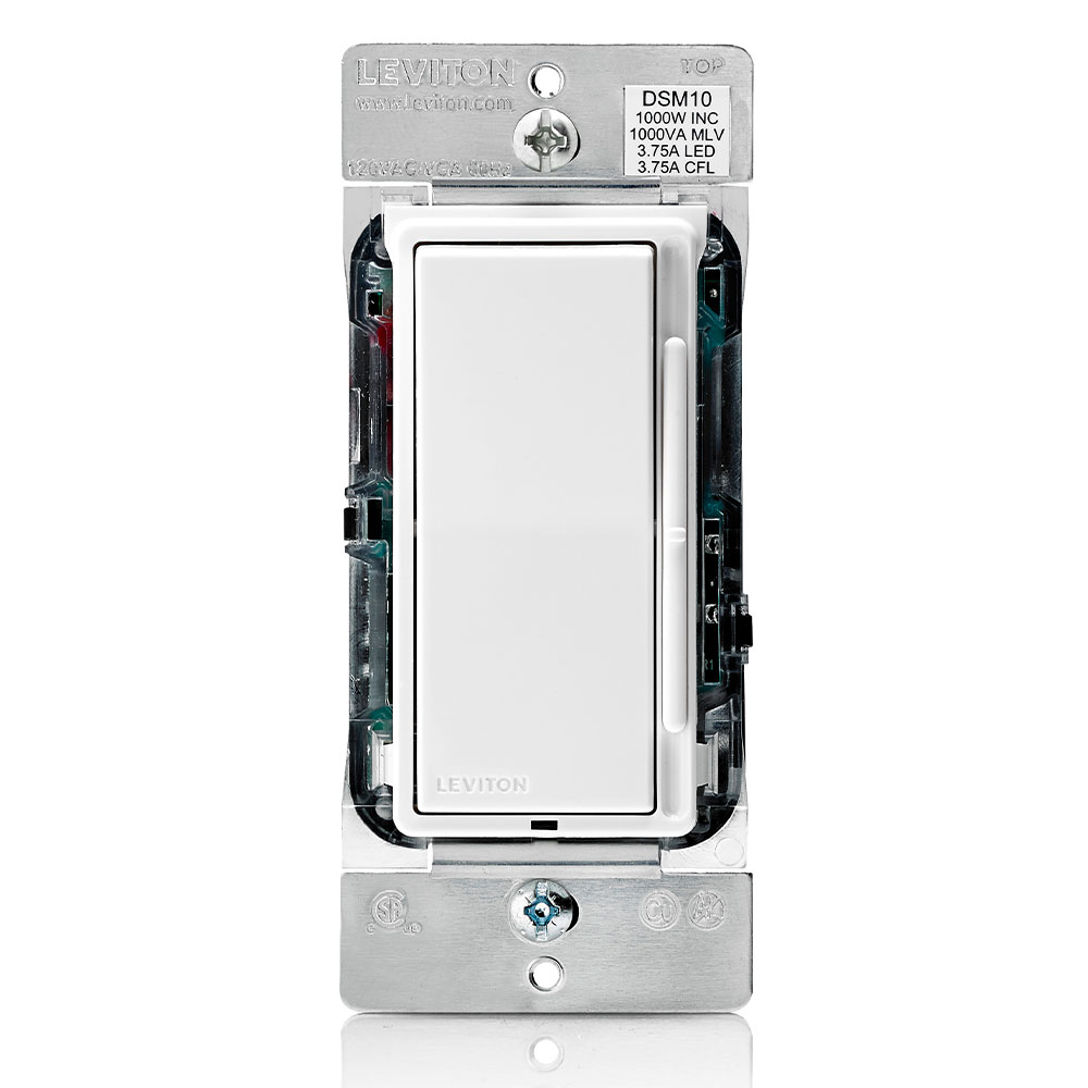 LEVITON Leviton DSM10-1LZ Rocker/Slide Uni Dimmer 1000W-120VAC