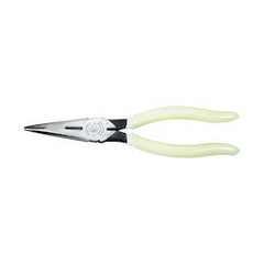 KLEIN TOOLS Klein D203-8-GLW Pliers, Long Nose Side-Cutters, High-Visibility, 8-Inch