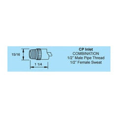WOODFORD Woodford 19CP-6 Anti-Siphon Freezeless Wall Faucet, 1/2 in, MNPT x Female C, 6 in THK Wall, 125 psi