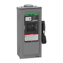 SCHNEIDER ELECTRIC Square D VHU361RB Safety Switch, Heavy Duty, Non-Fusible, Viewing Window, NEMA 3R, 600V, 30A, 3 Pole