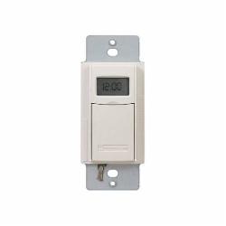 INTERMATIC Intermatic EI600LAC 7-Day 120 to 277 VAC 20A Light Almond Digital In-Wall Timer