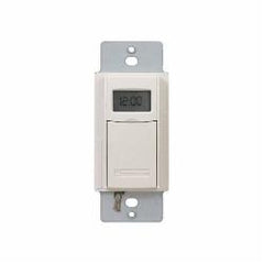 INTERMATIC Intermatic EI600LAC 7-Day 120 to 277 VAC 20A Light Almond Digital In-Wall Timer