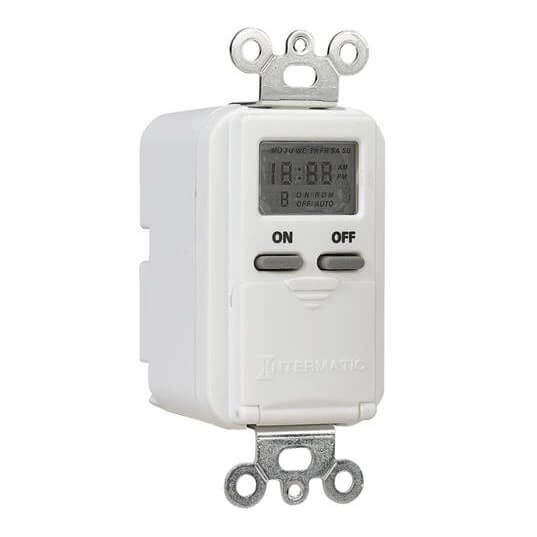 INTERMATIC Intermatic EI500WC 7-Day 120 VAC 60 Hz 15 Amp White Programmable Timer