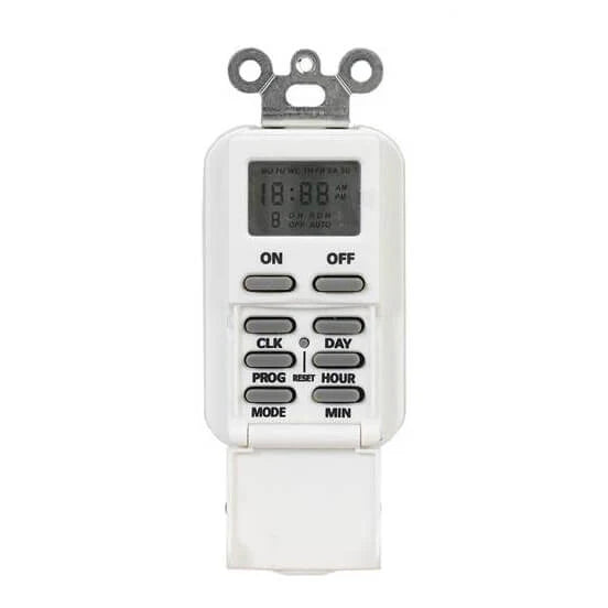INTERMATIC Intermatic EI500WC 7-Day 120 VAC 60 Hz 15 Amp White Programmable Timer
