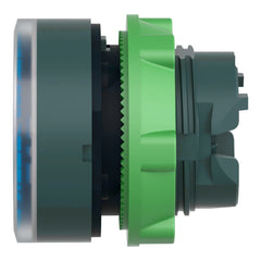 Schneider Electric ZB5AW363 Head for Illuminated Push Button Harmony XB5 Plastic Blue Flush 22mm Universal LED Spring Return