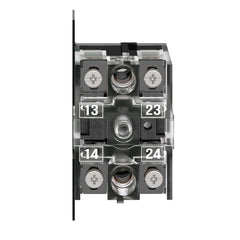 Schneider Electric XENB1181 Single Contact Block Harmony XAC Spring Return 2 Speed Front Mounting 2NO
