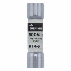 EATON Bussmann KTK-6 600V 6Amp LIMITRON Fast-Acting Supplemental Fuse Non-Indicating 100kAIC @ 600Vac