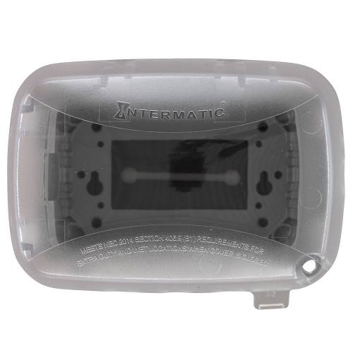 INTERMATIC Intermatic WP5110C 1-Gang Horizontal/Vertical Hinge Weatherproof Cover 3-5/8 Inch