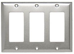 LEGRAND Pass & Seymour SS263 3 Gang Decorator Wall Plate 302/304 Stainless Steel