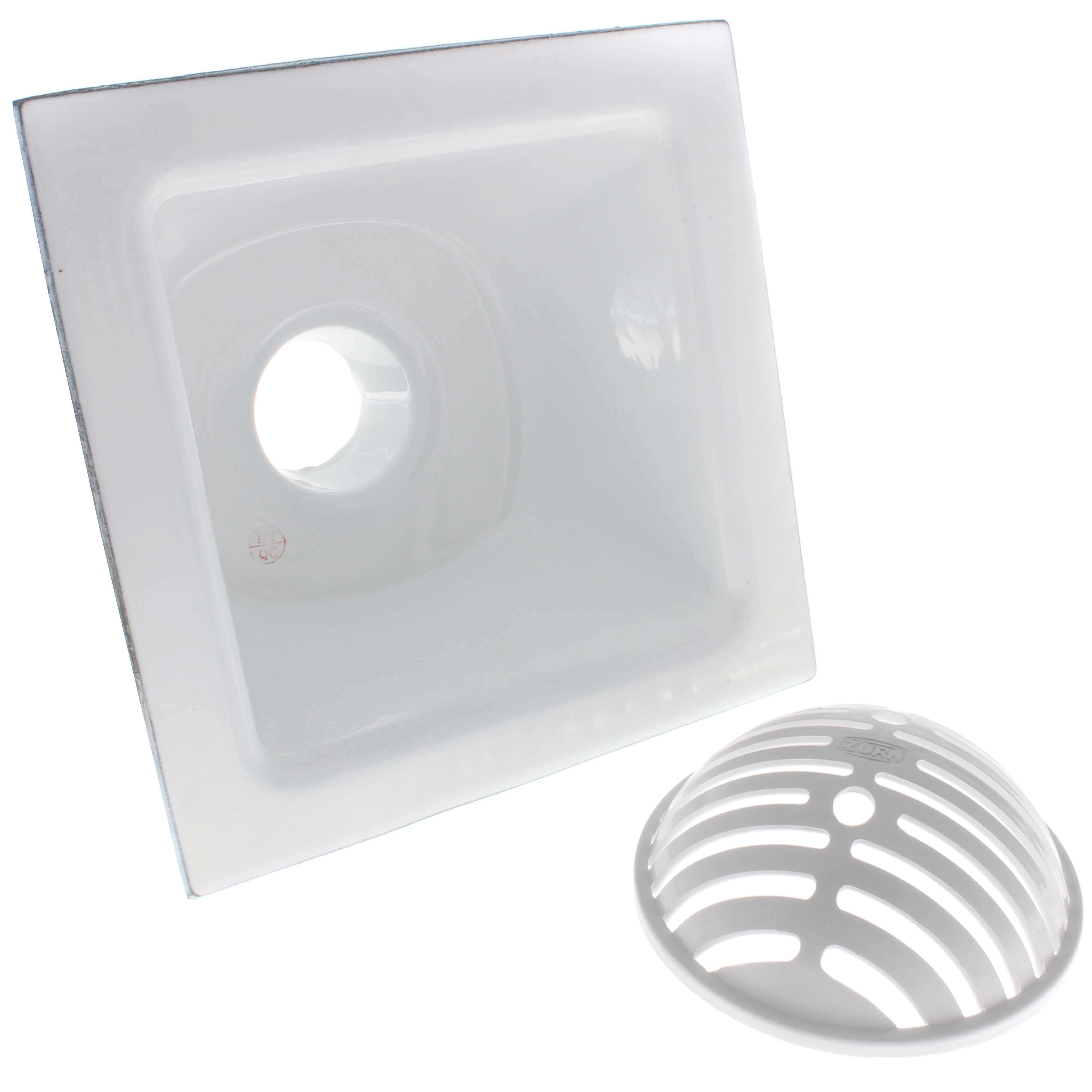 ZURN Zurn FD2375-NH3 Fd2375 12x12 Floor Sink Body & Dome Strainer, 6 Sump Depth, 3 No-Hub