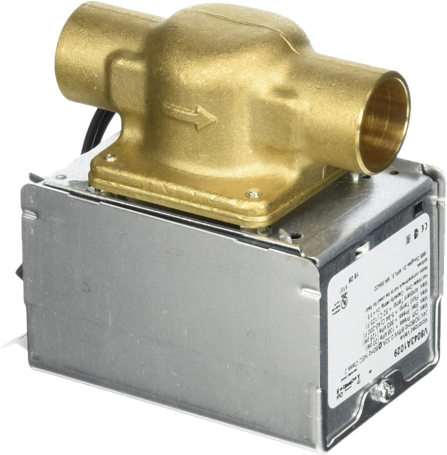 HONEYWELL Honeywell V8043A1029 Electric Zone Valve 24 Volt 3/4 Inch Sweat