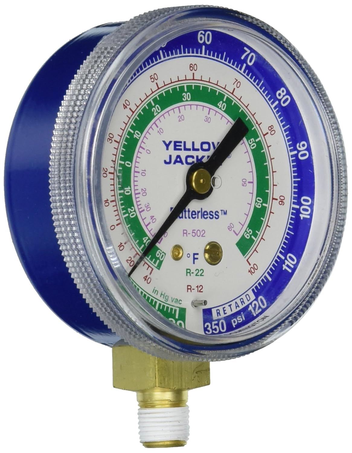 DAIKIN Yellow Jacket 49002 2-1/2 Gauge Blue Compound 30-0-120 psi Class B